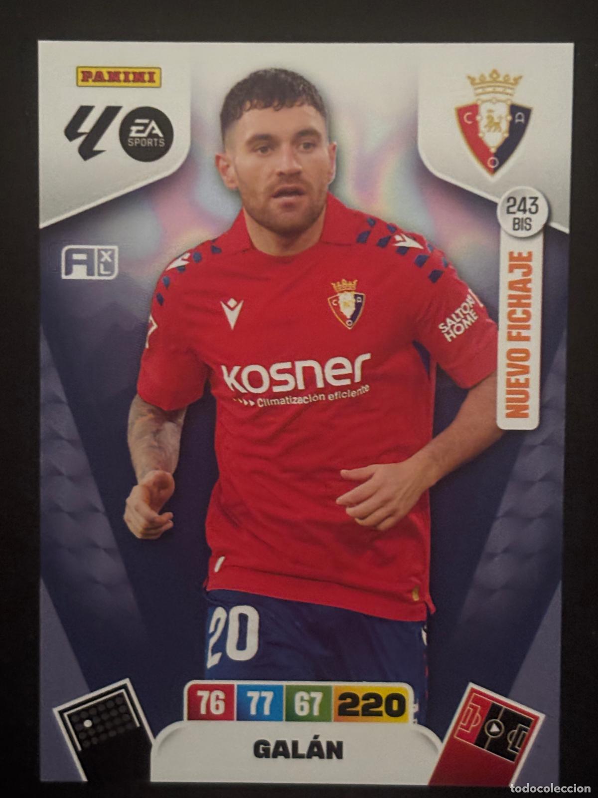 Cartes &agrave; collectionner de Football: 243BIS GAL&Aacute;N OSASUNA ADRENALYN PLUS 2&ordf; EDICI&Oacute;N ADRENALYN XL LALIGA 25-26 2025-2026