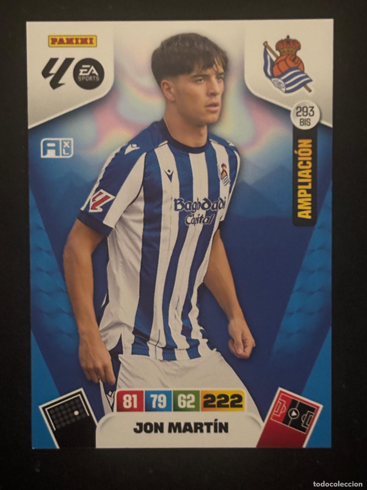 Cartes &agrave; collectionner de Football: 293BIS JON MART&Iacute;N REAL SOCIEDAD ADRENALYN PLUS 2&ordf; EDICI&Oacute;N ADRENALYN XL LALIGA 25-26