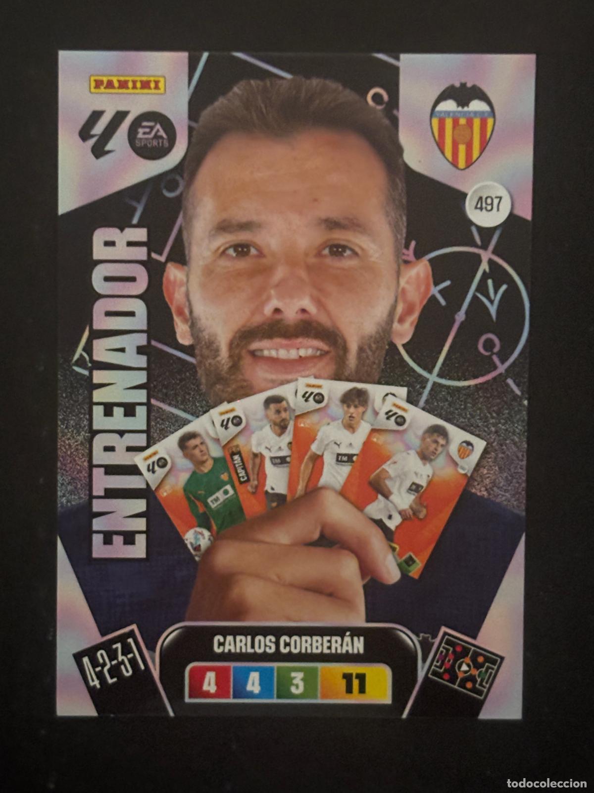 Cartes &agrave; collectionner de Football: 497 CARLOS CORBER&Aacute;N VALENCIA ENTRENADOR PLUS 2&ordf; EDICI&Oacute;N ADRENALYN XL LALIGA 25-26