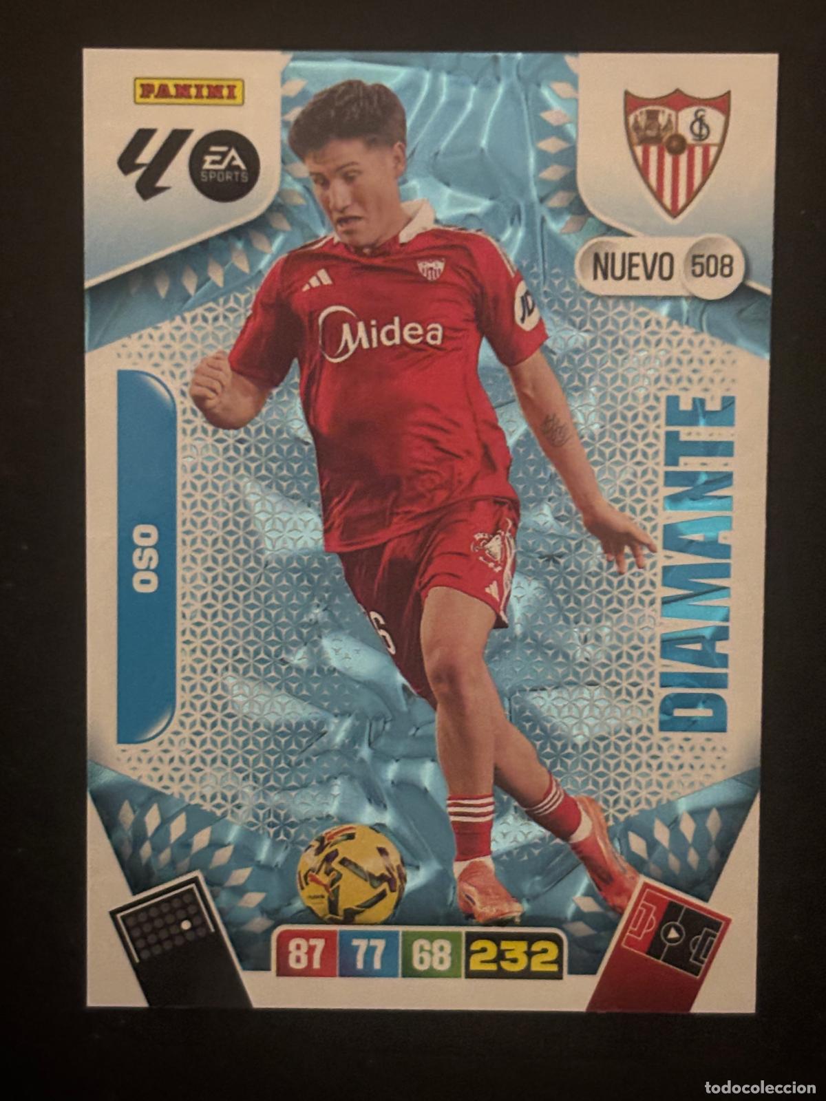 Cartes &agrave; collectionner de Football: 508 OSO SEVILLA NUEVO DIAMANTES ADRENALYN PLUS 2&ordf; EDICI&Oacute;N ADRENALYN XL LALIGA 25-26