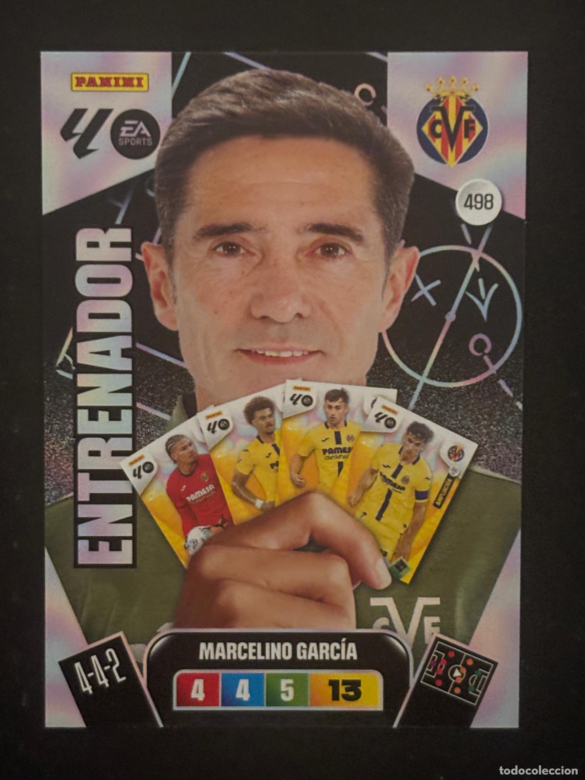 Cartes &agrave; collectionner de Football: 498 MARCELINO GARC&Iacute;A VILLARREAL ENTRENADOR PLUS 2&ordf; EDICI&Oacute;N ADRENALYN XL LALIGA 25-26