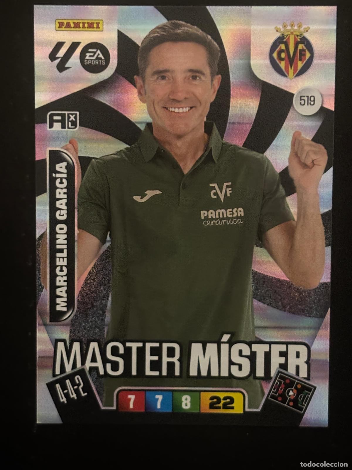 Cartes &agrave; collectionner de Football: 519 MARCELINO GARC&Iacute;A VILLARREAL MASTER M&Iacute;STER PLUS 2&ordf; EDICI&Oacute;N ADRENALYN XL LALIGA 25-26