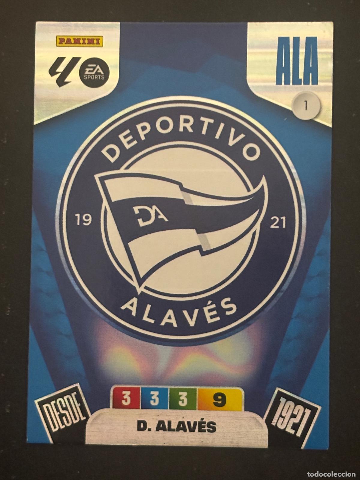 Cromos de f&uacute;tbol: 1 ESCUDO ALAVES ADRENALYN XL LALIGA EA SPORTS 25-26 2025-2026 PANINI