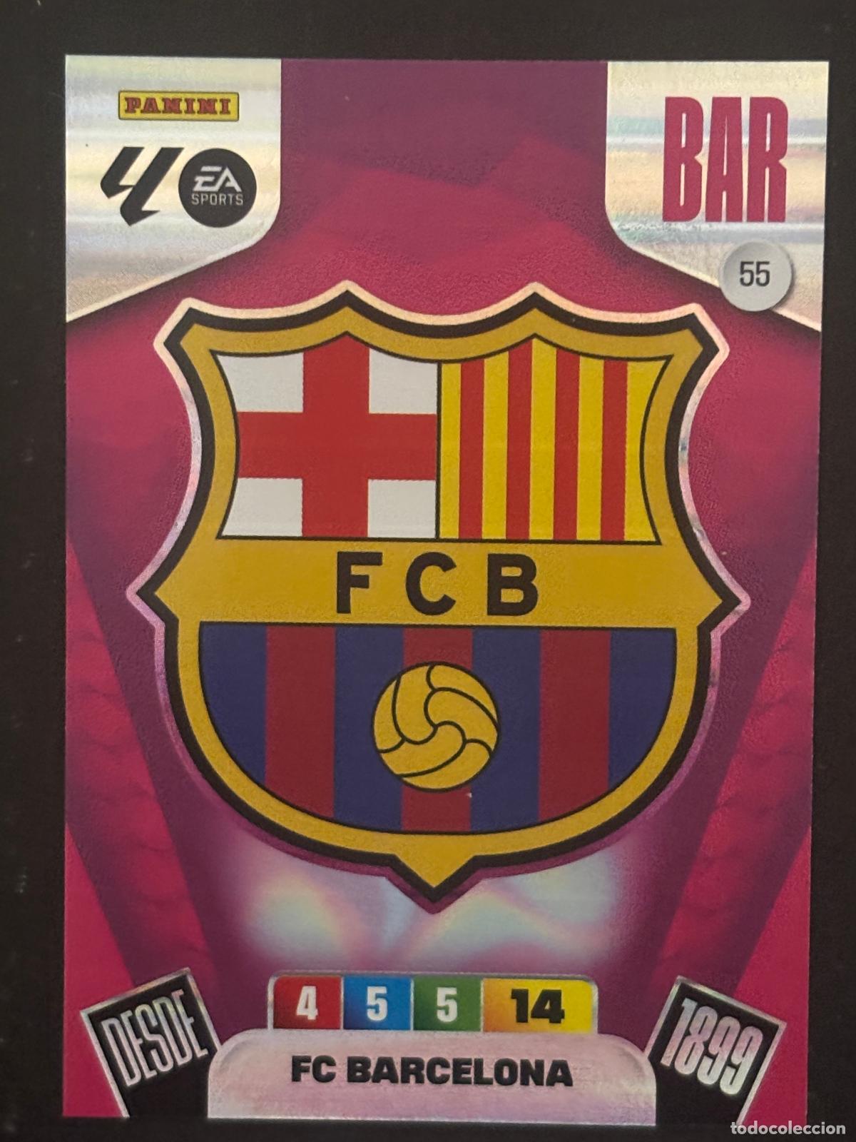 Figurine di Calcio: 55 ESCUDO BARCELONA ADRENALYN XL LALIGA EA SPORTS 25-26 2025-2026 PANINI