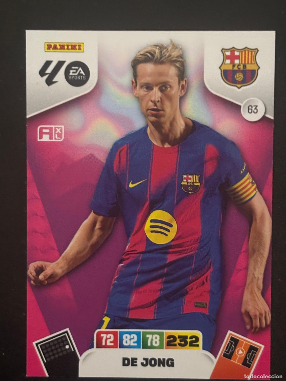 Figurine di Calcio: 63 DE JONG BARCELONA ADRENALYN XL LALIGA EA SPORTS 25-26 2025-2026 PANINI