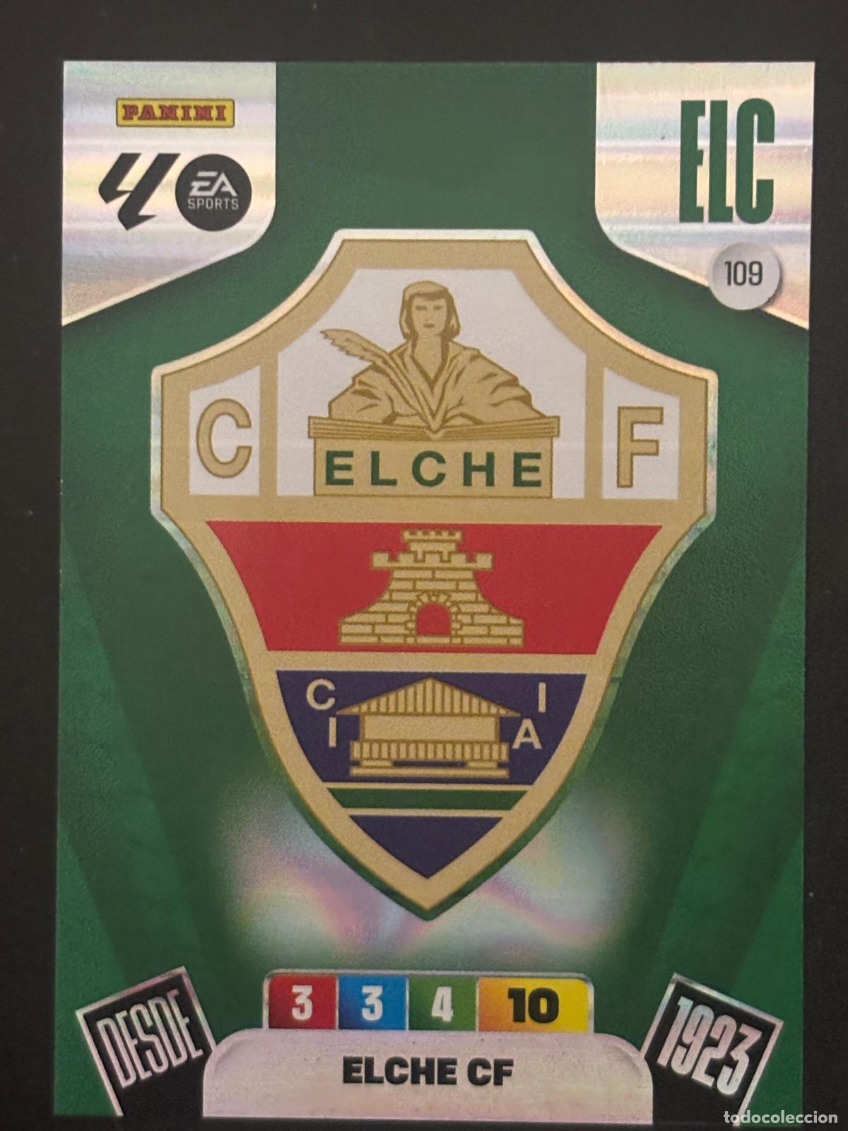 Figurine di Calcio: 109 ESCUDO ELCHE ADRENALYN XL LALIGA EA SPORTS 25-26 2025-2026 PANINI