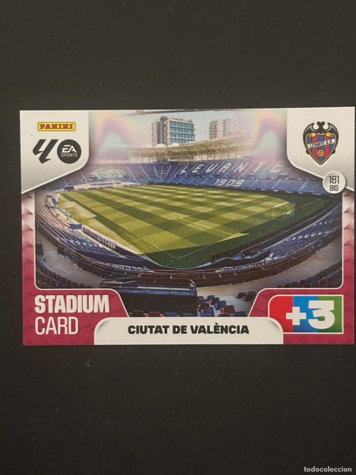 Fu&szlig;ball-Sticker: 181BIS CIUTAT DE VAL&Egrave;NCIA LEVANTE STADIUM CARD ADRENALYN XL LALIGA 25-26 2025-2026