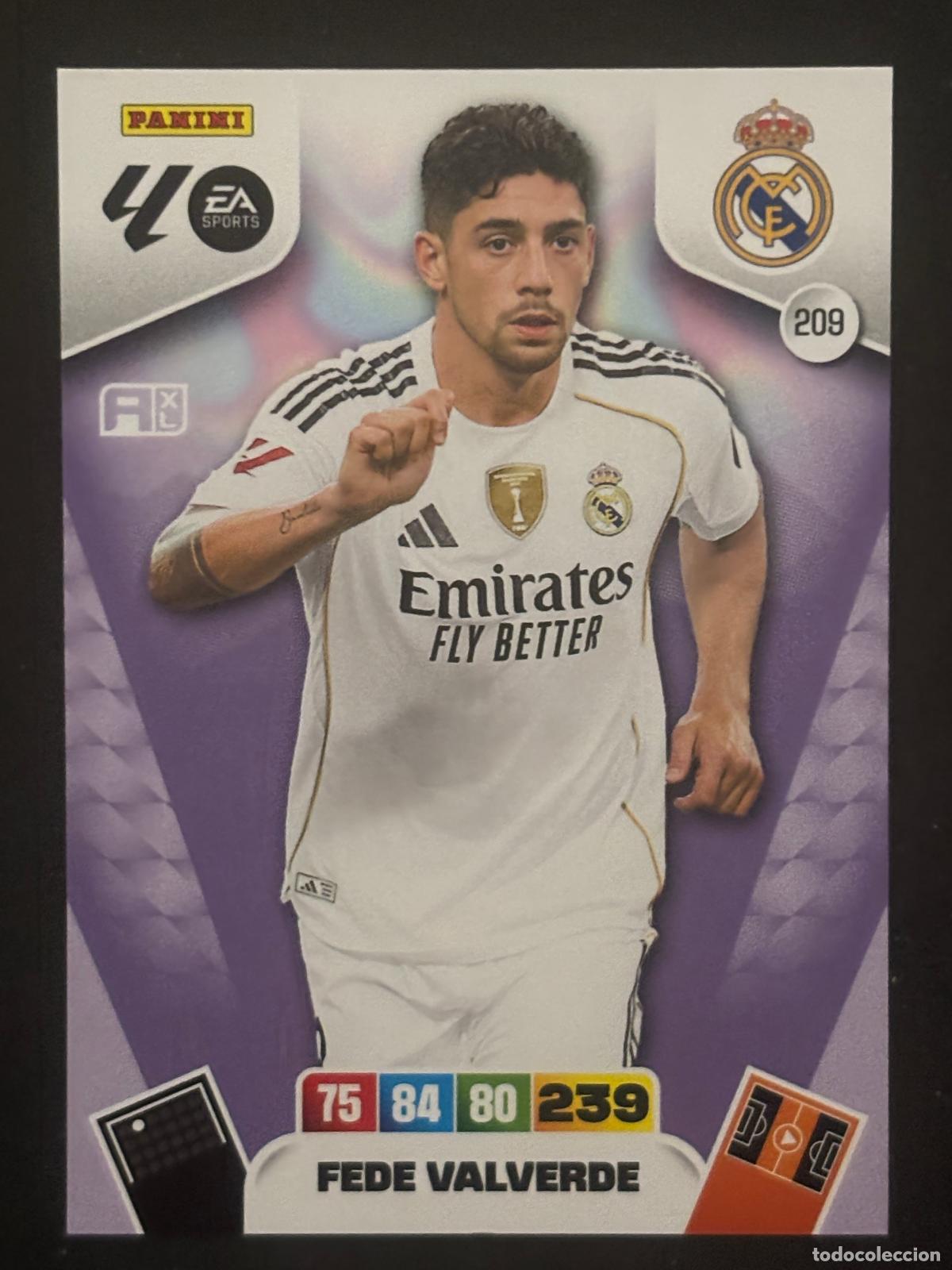 Fu&szlig;ball-Sticker: 209 FEDE VALVERDE REAL MADRID ADRENALYN XL LALIGA EA SPORTS 25-26 2025-2026 PANINI