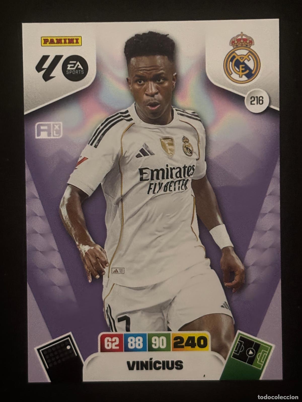 Fu&szlig;ball-Sticker: 216 VIN&Iacute;CIUS REAL MADRID ADRENALYN XL LALIGA EA SPORTS 25-26 2025-2026 PANINI