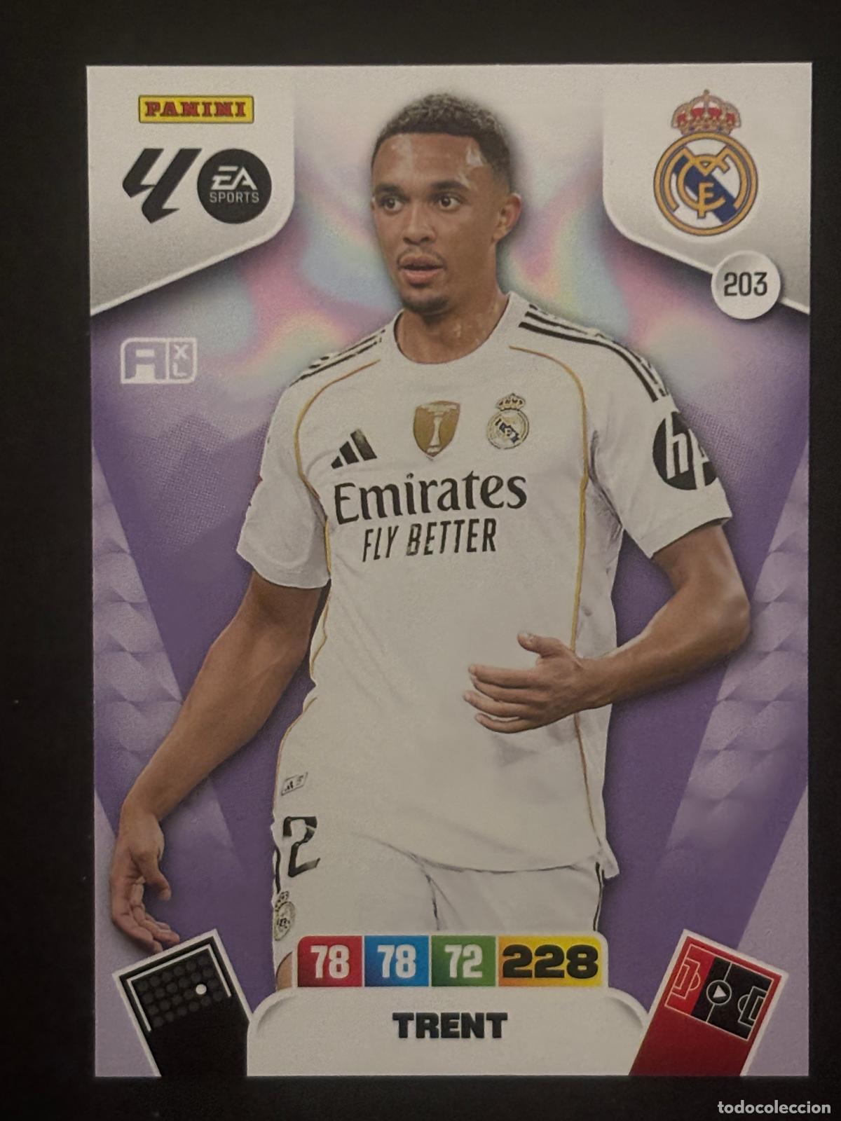 Fu&szlig;ball-Sticker: 203 TRENT REAL MADRID ADRENALYN XL LALIGA EA SPORTS 25-26 2025-2026 PANINI