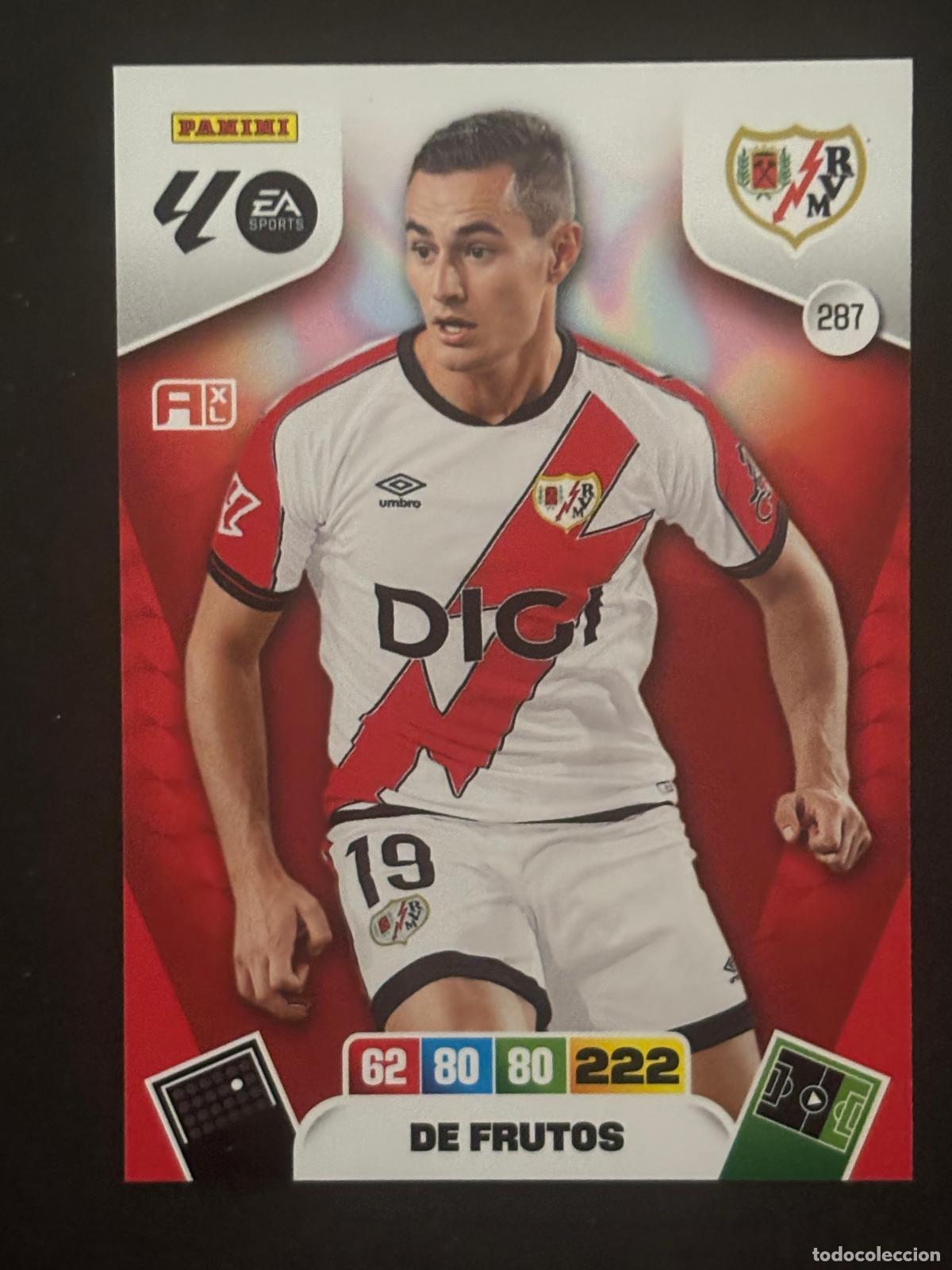 Fu&szlig;ball-Sticker: 287 DE FRUTOS RAYO ADRENALYN XL LALIGA EA SPORTS 25-26 2025-2026 PANINI