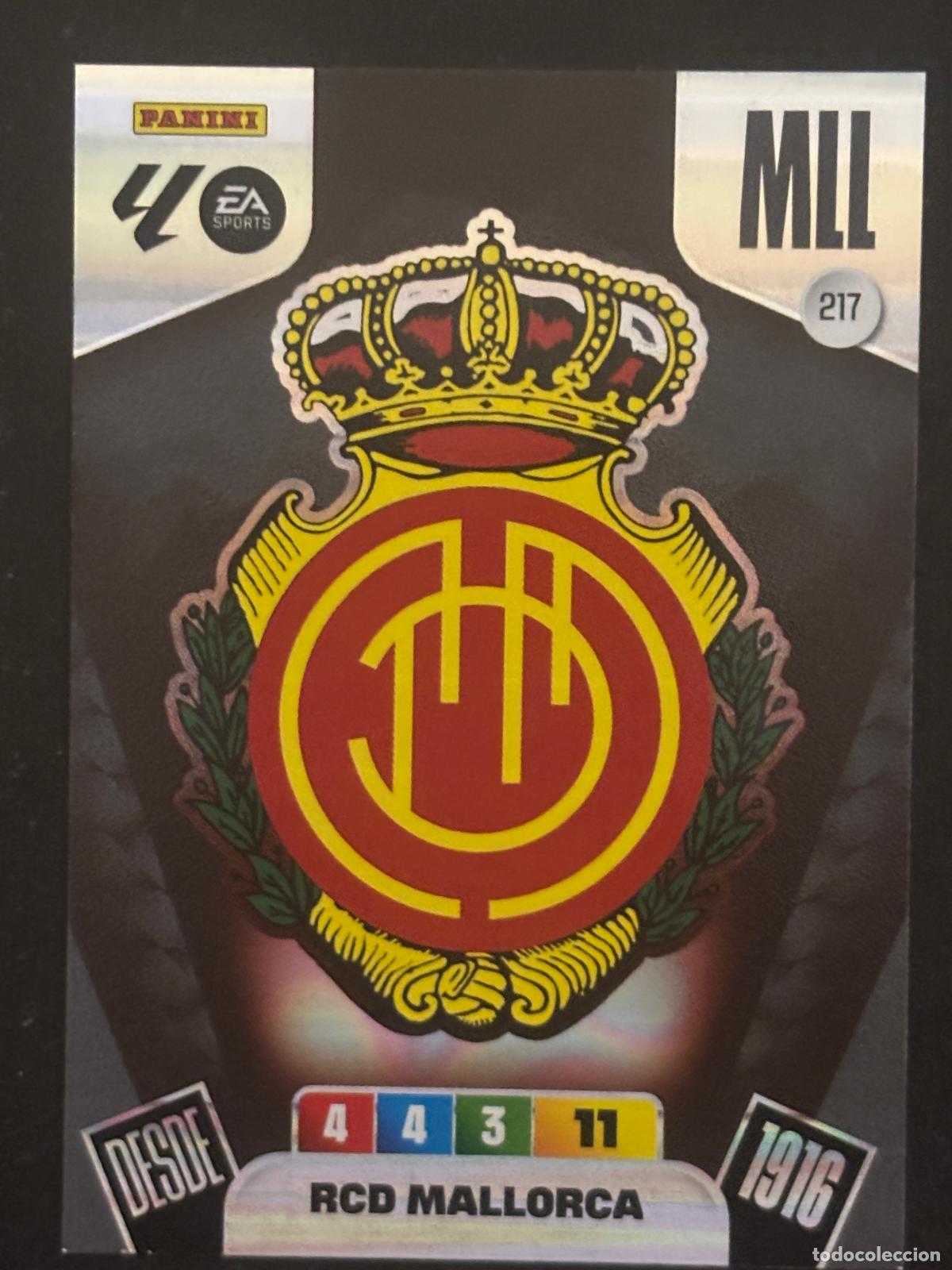Fu&szlig;ball-Sticker: 217 ESCUDO MALLORCA ADRENALYN XL LALIGA EA SPORTS 25-26 2025-2026 PANINI