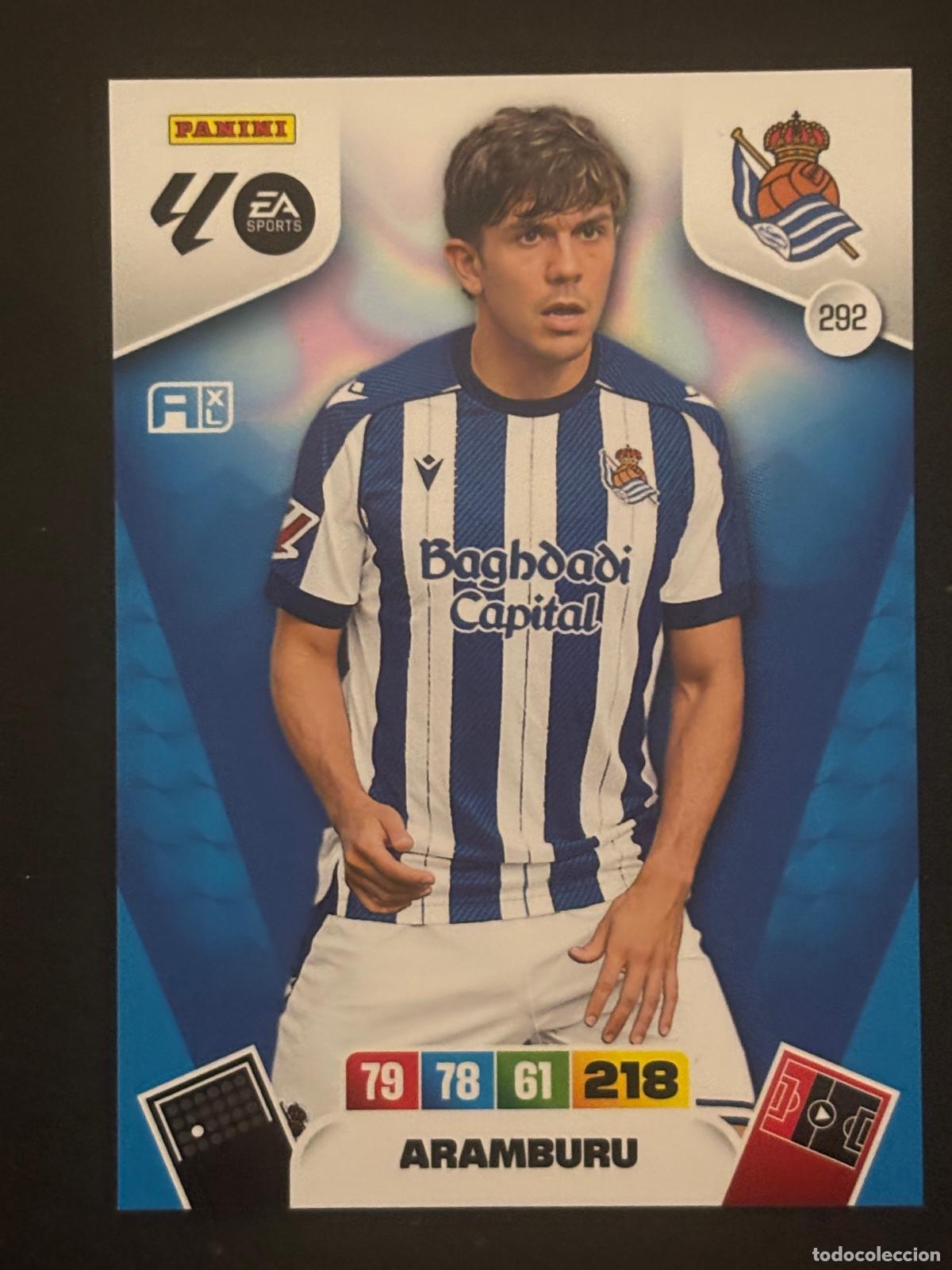 Fu&szlig;ball-Sticker: 292 ARAMBURU REAL SOCIEDAD ADRENALYN XL LALIGA EA SPORTS 25-26 2025-2026 PANINI