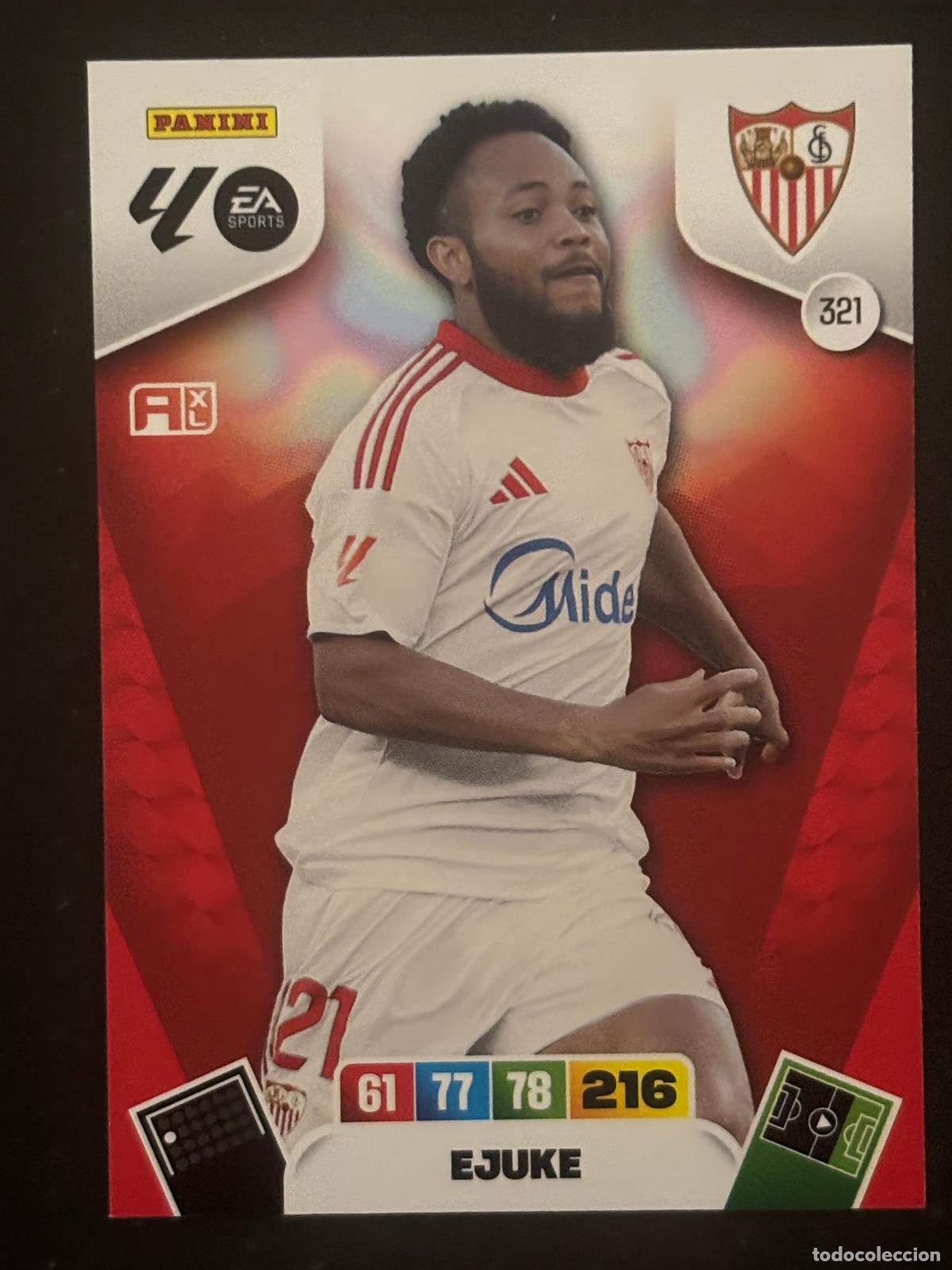 Fu&szlig;ball-Sticker: 321 EJUKE SEVILLA ADRENALYN XL LALIGA EA SPORTS 25-26 2025-2026 PANINI
