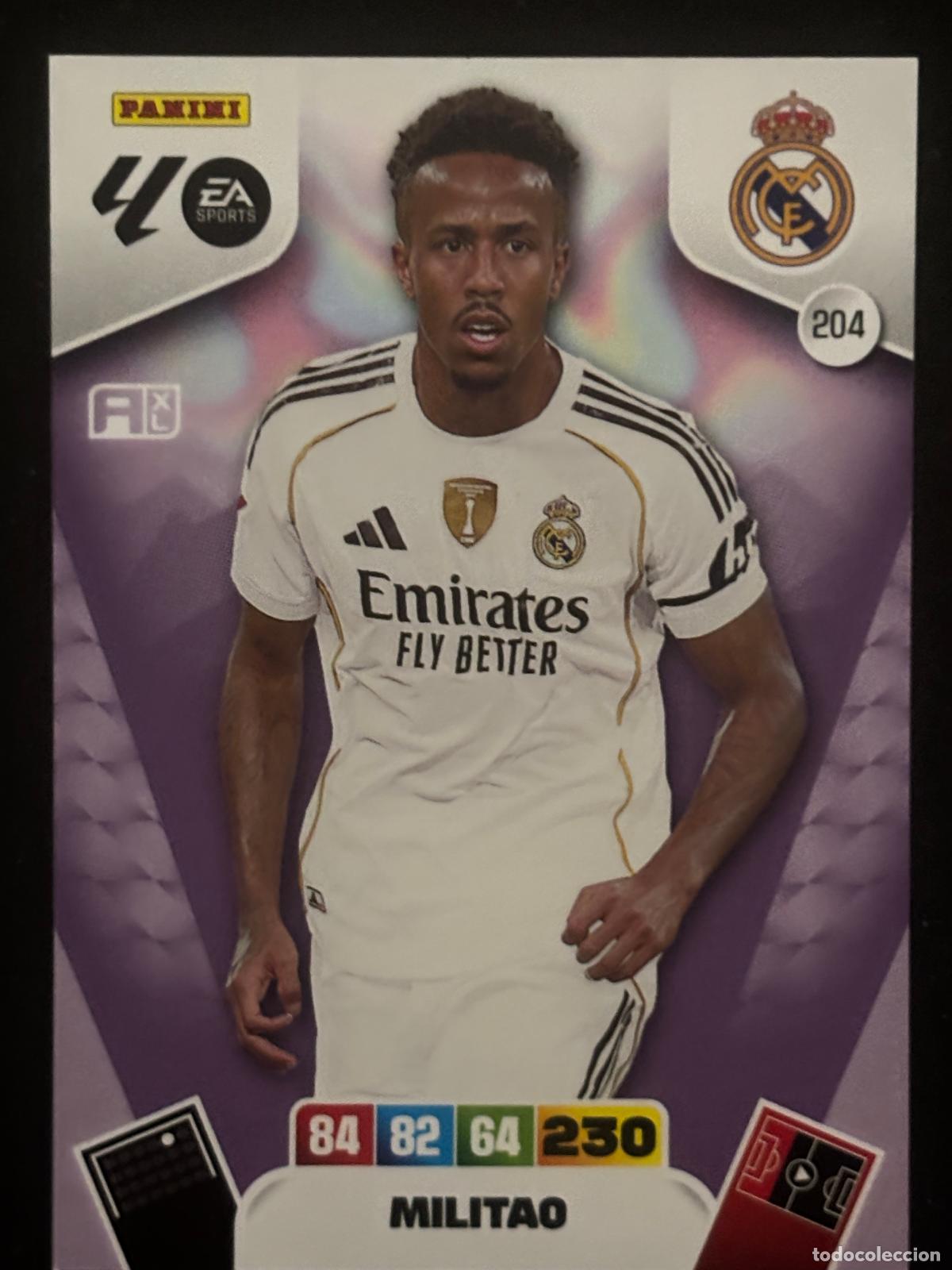 Fu&szlig;ball-Sticker: 204 MILITAO REAL MADRID ADRENALYN XL LALIGA EA SPORTS 25-26 2025-2026 PANINI