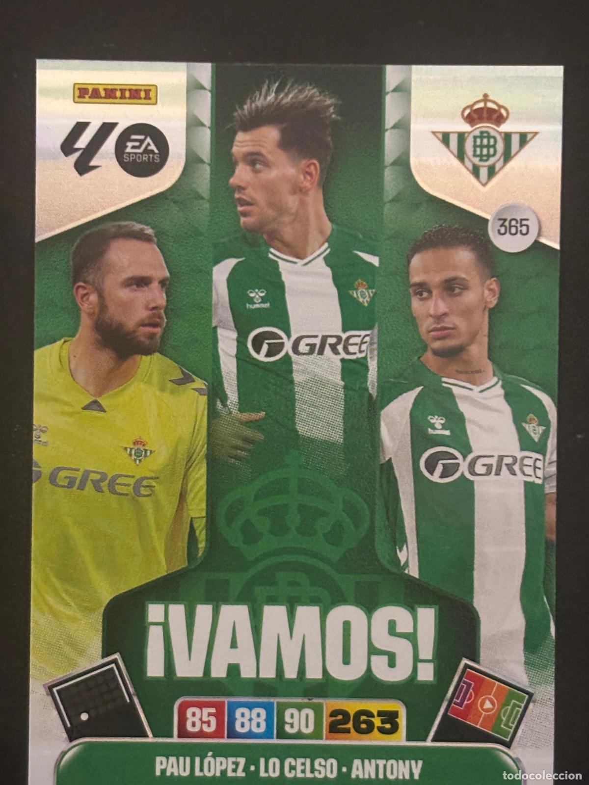 Fu&szlig;ball-Sticker: 365 VAMOS BETIS &iexcl;VAMOS! ADRENALYN XL LALIGA EA SPORTS 25-26 2025-2026 PANINI