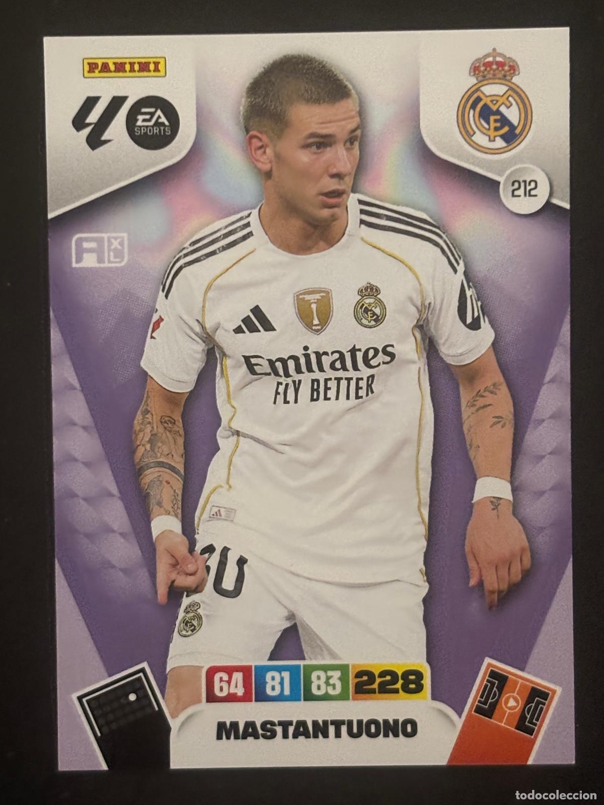 Fu&szlig;ball-Sticker: 212 MASTANTUONO REAL MADRID ADRENALYN XL LALIGA EA SPORTS 25-26 2025-2026 PANINI