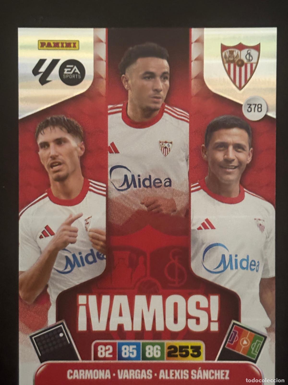 Fu&szlig;ball-Sticker: 378 VAMOS SEVILLA &iexcl;VAMOS! ADRENALYN XL LALIGA EA SPORTS 25-26 2025-2026 PANINI
