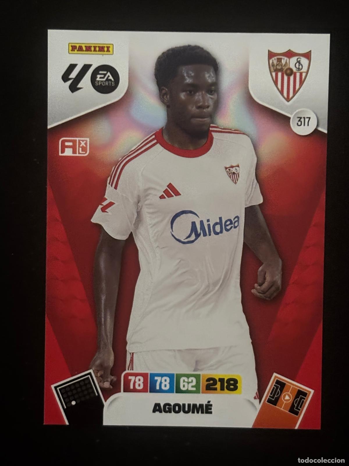 Fu&szlig;ball-Sticker: 317 AGOUM&Eacute; SEVILLA ADRENALYN XL LALIGA EA SPORTS 25-26 2025-2026 PANINI
