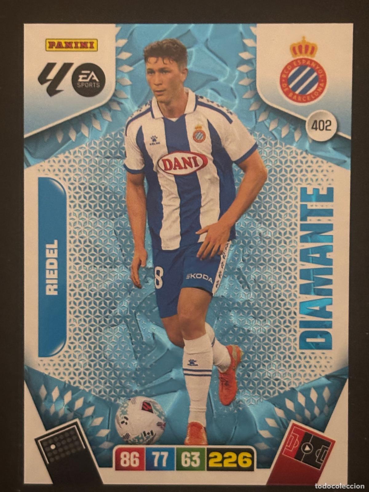 Fu&szlig;ball-Sticker: 402 RIEDEL ESPANYOL DIAMANTES ADRENALYN XL LALIGA EA SPORTS 25-26 2025-2026 PANINI