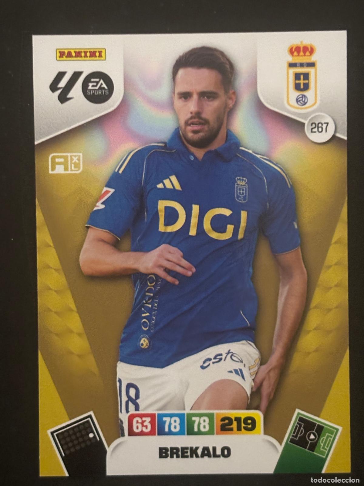 Fu&szlig;ball-Sticker: 267 BREKALO OVIEDO ADRENALYN XL LALIGA EA SPORTS 25-26 2025-2026 PANINI