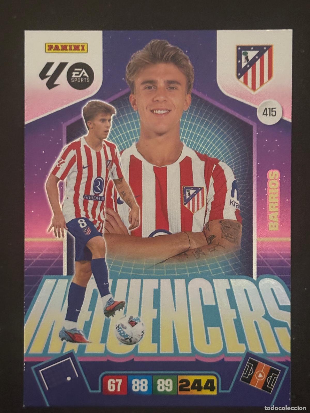 Fu&szlig;ball-Sticker: 415 BARRIOS AT MADRID INFLUENCERS ADRENALYN XL LALIGA EA SPORTS 25-26 2025-2026 PANINI