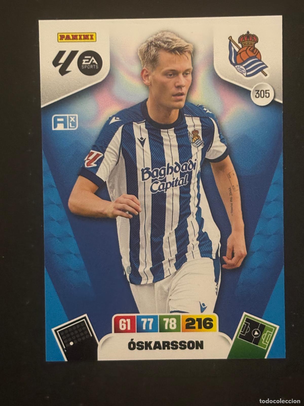 Cromos de f&uacute;tbol: 305 &Oacute;SKARSSON REAL SOCIEDAD ADRENALYN XL LALIGA EA SPORTS 25-26 2025-2026 PANINI