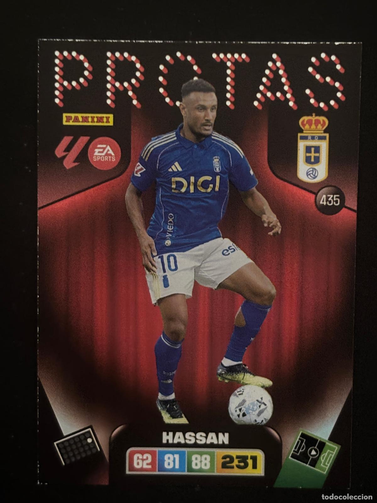 Fu&szlig;ball-Sticker: 435 HASSAN OVIEDO PROTAS ADRENALYN XL LALIGA EA SPORTS 25-26 2025-2026 PANINI