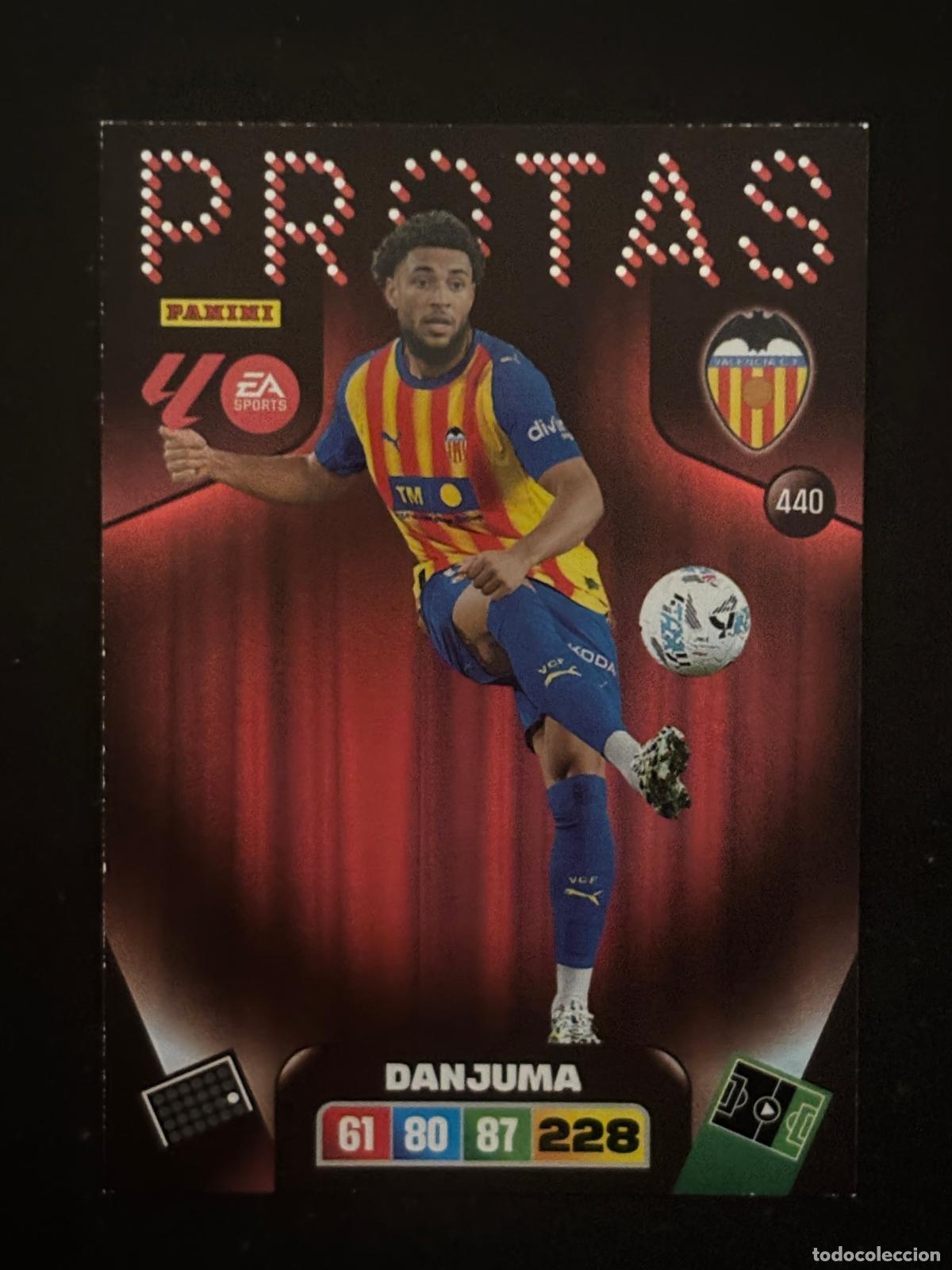 Fu&szlig;ball-Sticker: 440 DANJUMA VALENCIA PROTAS ADRENALYN XL LALIGA EA SPORTS 25-26 2025-2026 PANINI