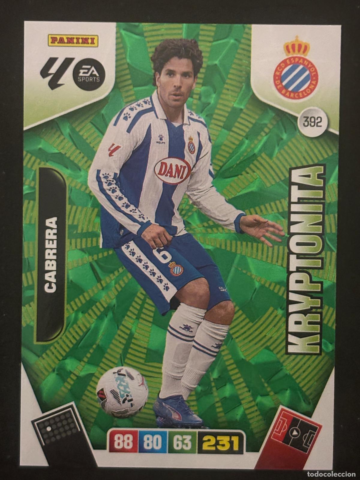 Fu&szlig;ball-Sticker: 392 CABRERA ESPANYOL KRYPTONITA ADRENALYN XL LALIGA EA SPORTS 25-26 2025-2026 PANINI