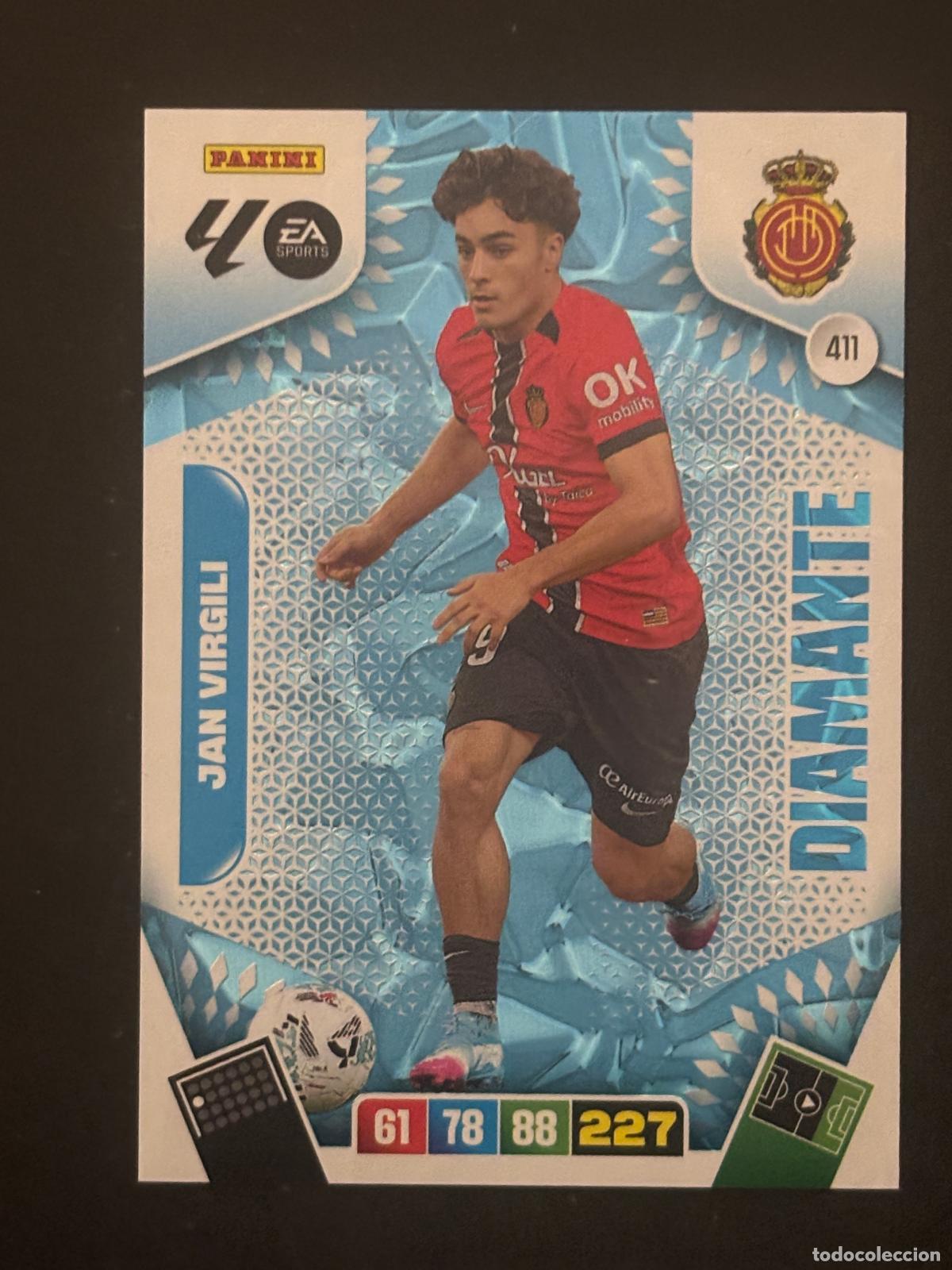 Figurine di Calcio: 411 JAN VIRGILI MALLORCA DIAMANTES ADRENALYN XL LALIGA EA SPORTS 25-26 2025-2026 PANINI