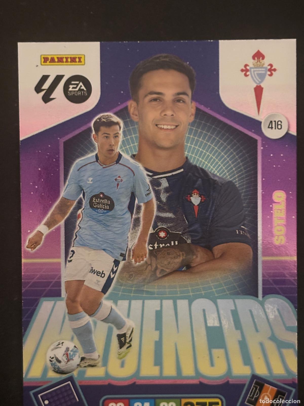 Cromos de f&uacute;tbol: 416 SOTELO CELTA INFLUENCERS ADRENALYN XL LALIGA EA SPORTS 25-26 2025-2026 PANINI