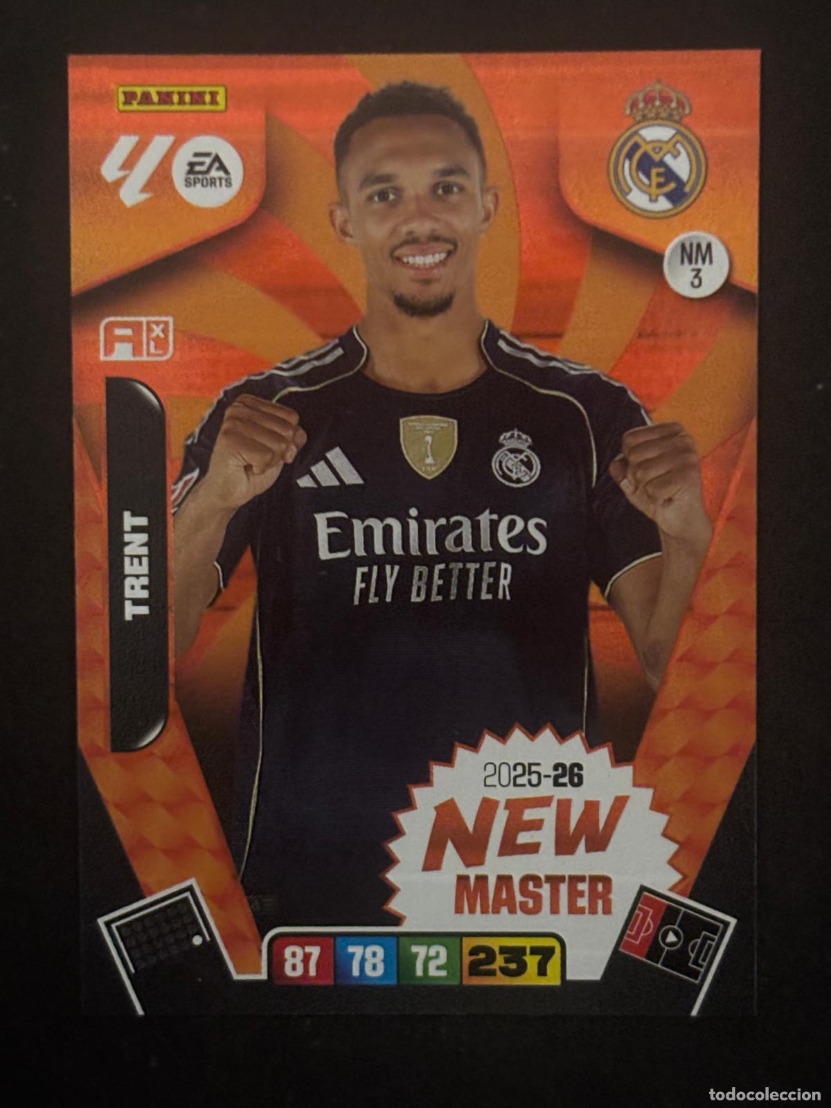 Cromos de f&uacute;tbol: NW3 TRENT REAL MADRID NEW MASTER ADRENALYN XL LALIGA EA SPORTS 25-26 2025-2026 PANINI