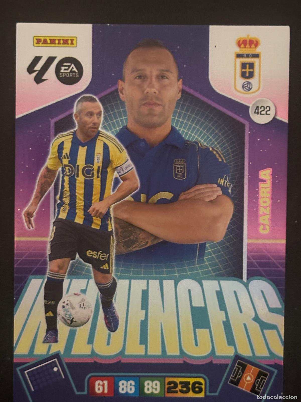Cromos de Futebol: 422 CAZORLA OVIEDO INFLUENCERS ADRENALYN XL LALIGA EA SPORTS 25-26 2025-2026 PANINI