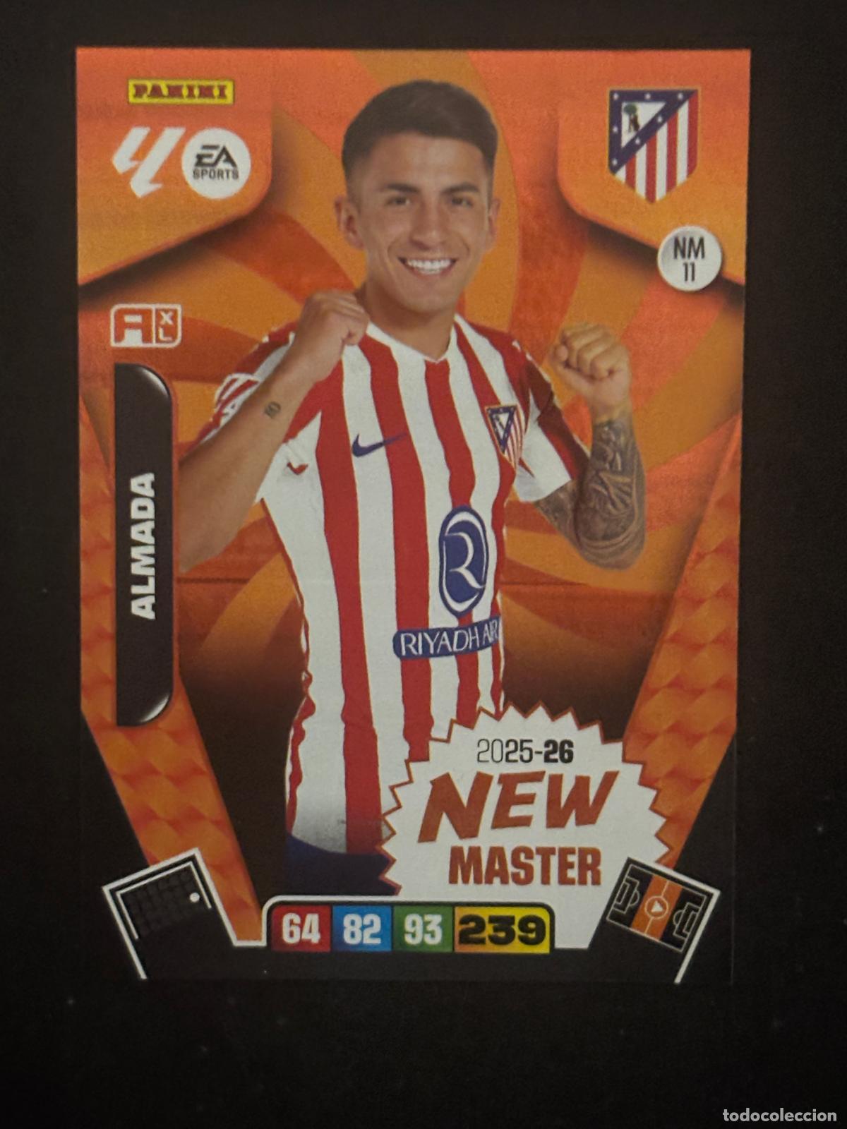 Cromos de Futebol: NW11 ALMADA AT MADRID NEW MASTER ADRENALYN XL LALIGA EA SPORTS 25-26 2025-2026 PANINI
