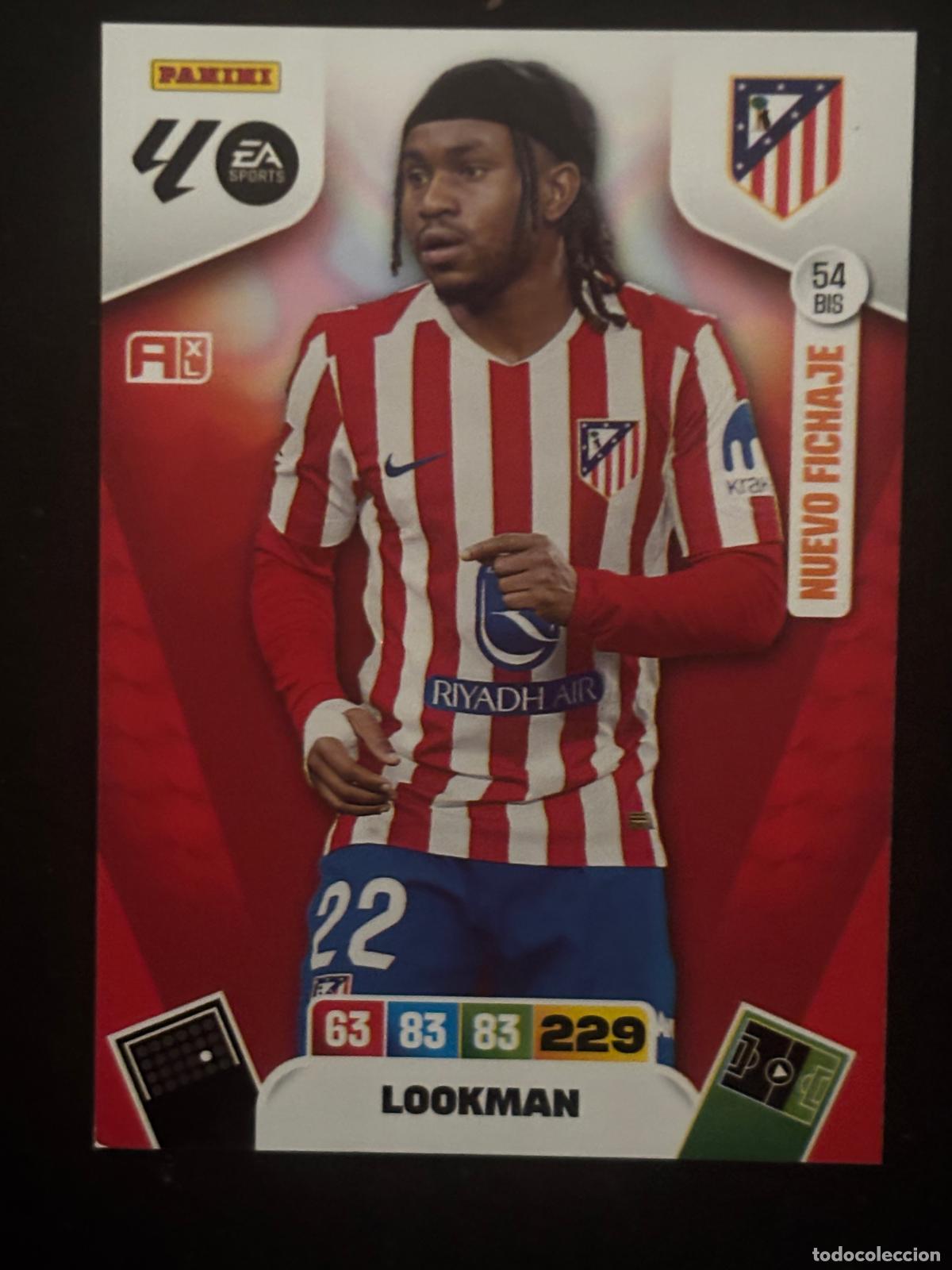 Cromos de Futebol: 54BIS LOOKMAN AT MADRID ADRENALYN PLUS 2&ordf; EDICI&Oacute;N ADRENALYN XL LALIGA 25-26 2025-2026