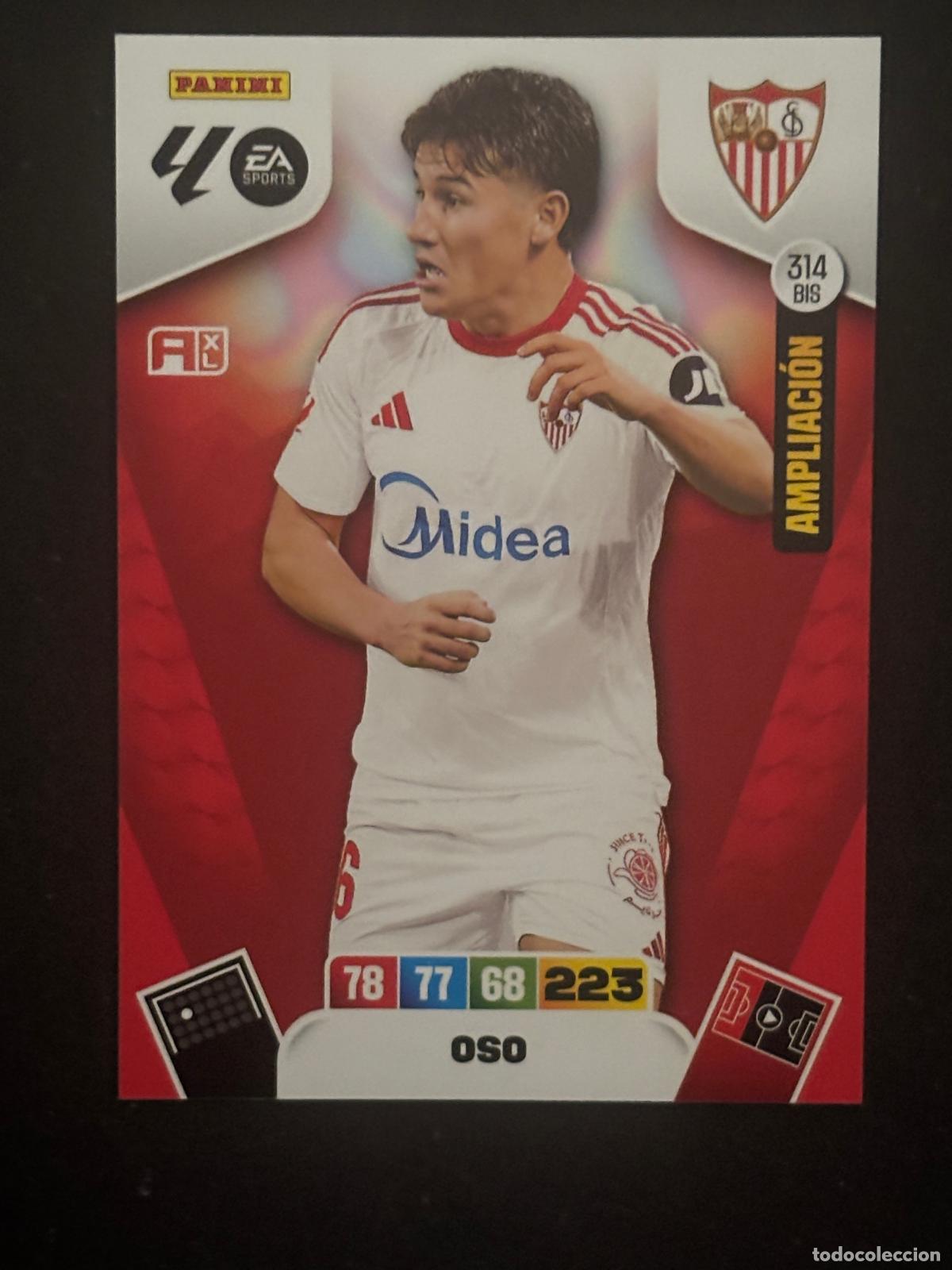 Cromos de Futebol: 314BIS OSO SEVILLA ADRENALYN PLUS 2&ordf; EDICI&Oacute;N ADRENALYN XL LALIGA EA SPORTS 25-26 2025-2026
