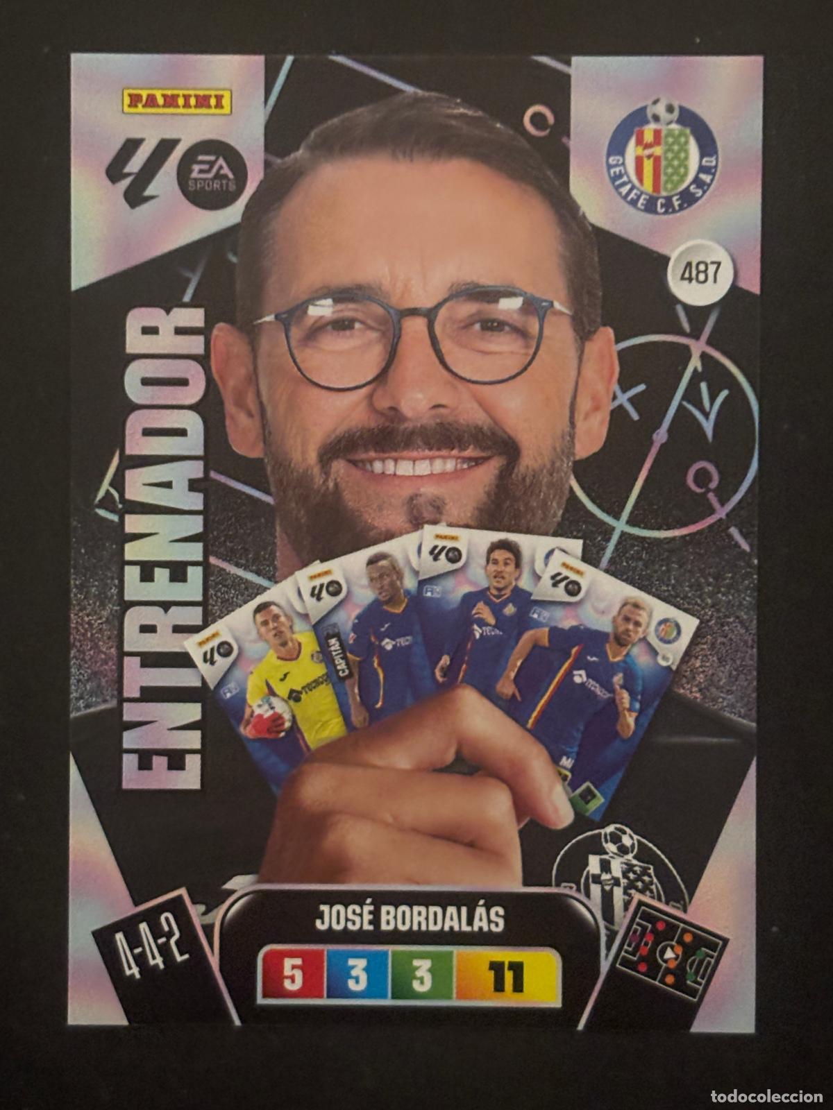 Cromos de f&uacute;tbol: 487 JOS&Eacute; BORDAL&Aacute;S GETAFE ENTRENADOR ADRENALYN PLUS 2&ordf; EDICI&Oacute;N ADRENALYN XL LALIGA 25-26