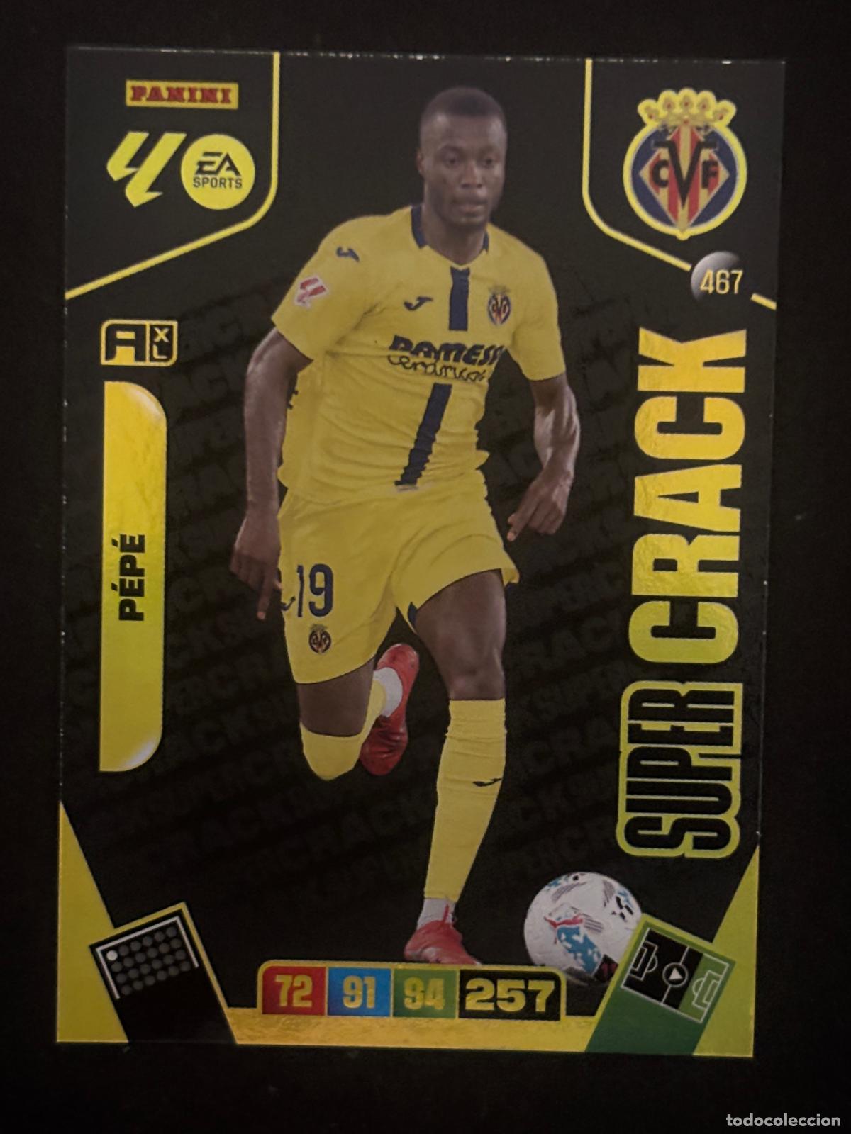 Cromos de f&uacute;tbol: 467 P&Eacute;P&Eacute; VILLARREAL SUPER CRACK ADRENALYN XL LALIGA EA SPORTS 25-26 2025-2026 PANINI