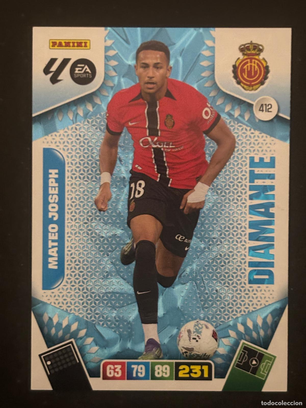 Cromos de f&uacute;tbol: 412 MATEO JOSEPH MALLORCA DIAMANTES ADRENALYN XL LALIGA EA SPORTS 25-26 2025-2026 PANINI