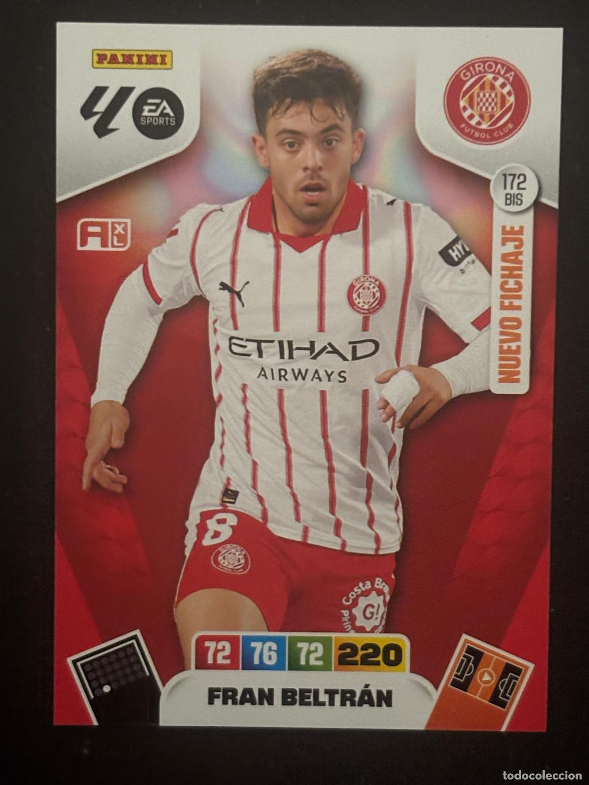 Cromos de f&uacute;tbol: 172BIS FRAN BELTR&Aacute;N GIRONA ADRENALYN PLUS 2&ordf; EDICI&Oacute;N ADRENALYN XL LALIGA 25-26 2025-2026