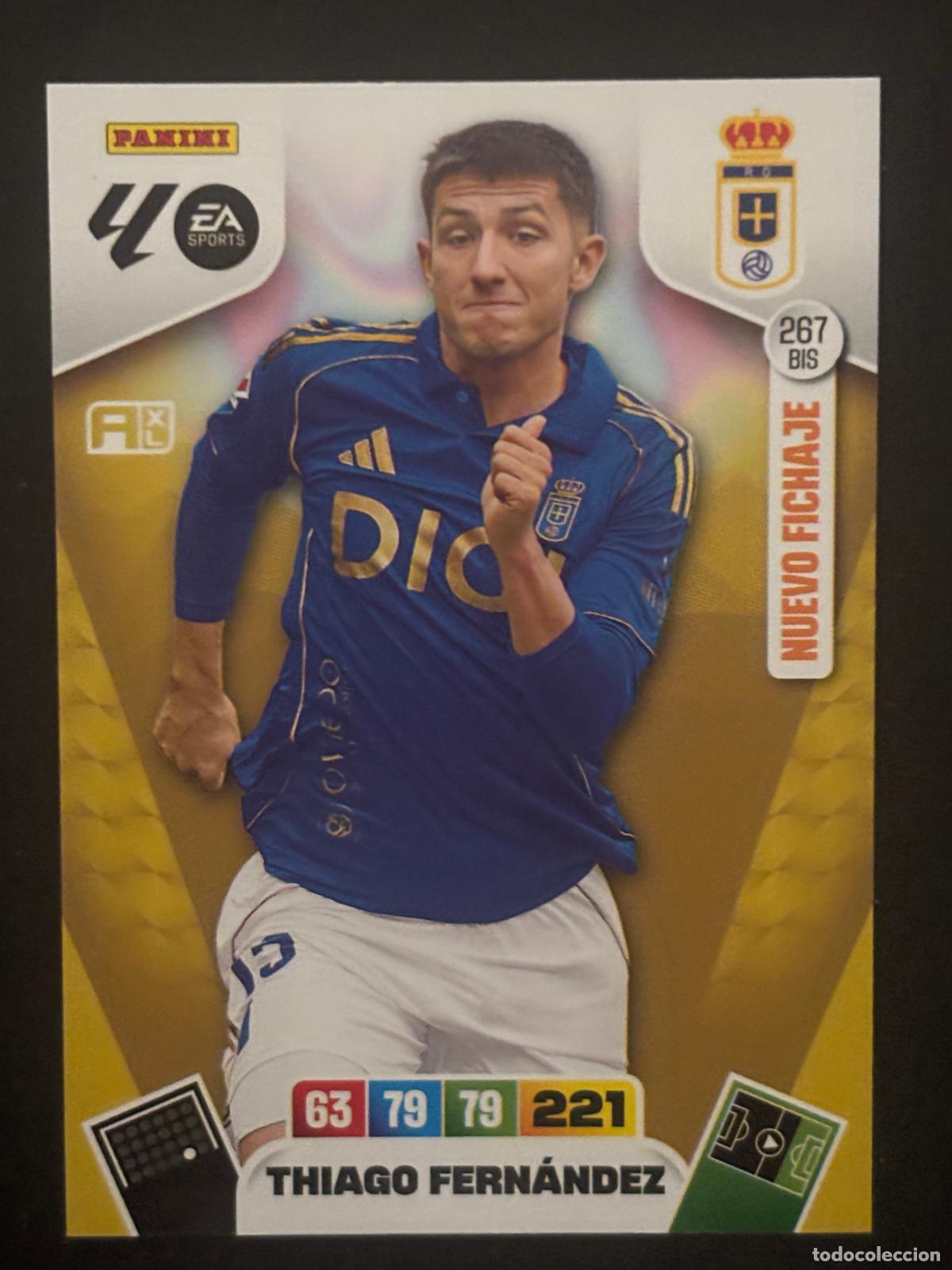 Cromos de f&uacute;tbol: 267BIS THIAGO FERN&Aacute;NDEZ OVIEDO ADRENALYN PLUS 2&ordf; EDICI&Oacute;N ADRENALYN XL LALIGA 25-26