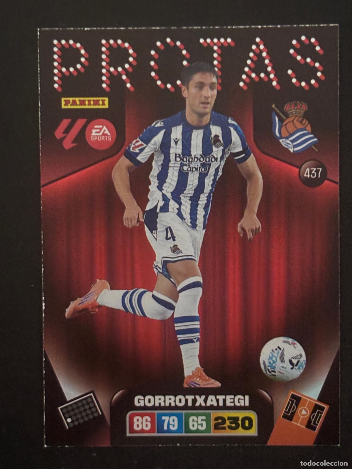 Cromos de f&uacute;tbol: 437 GORROTXATEGI REAL SOCIEDAD PROTAS ADRENALYN XL LALIGA EA SPORTS 25-26 2025-2026 PANINI