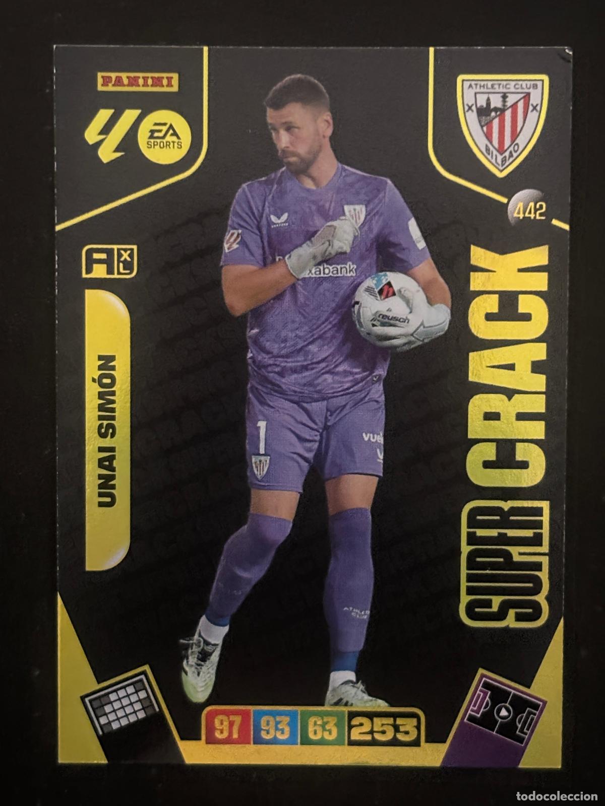 Cromos de f&uacute;tbol: 442 UNAI SIM&Oacute;N AT BILBAO SUPER CRACK ADRENALYN XL LALIGA EA SPORTS 25-26 2025-2026 PANINI