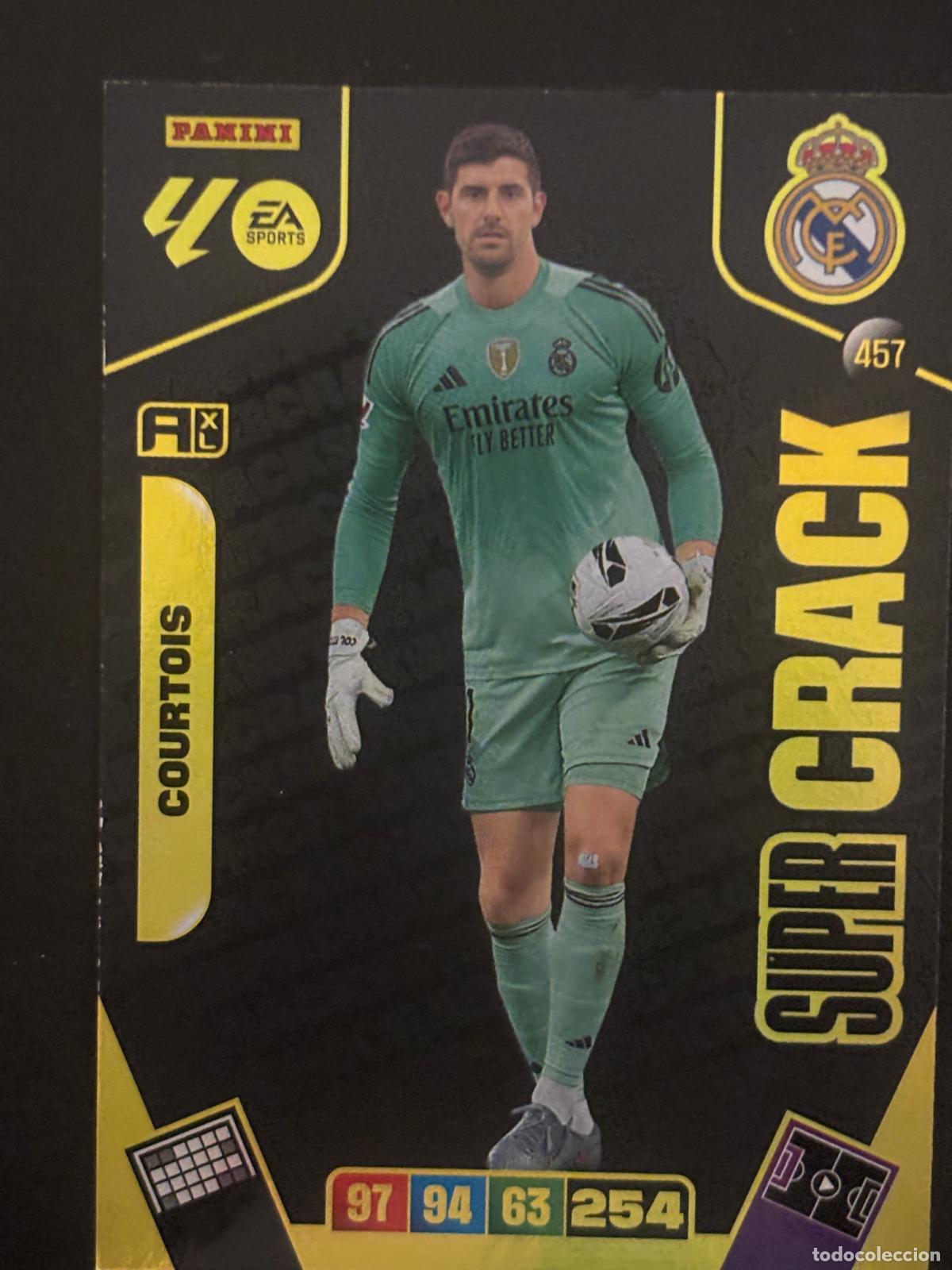 Cromos de f&uacute;tbol: 457 COURTOIS REAL MADRID SUPER CRACK ADRENALYN XL LALIGA EA SPORTS 25-26 2025-2026 PANINI
