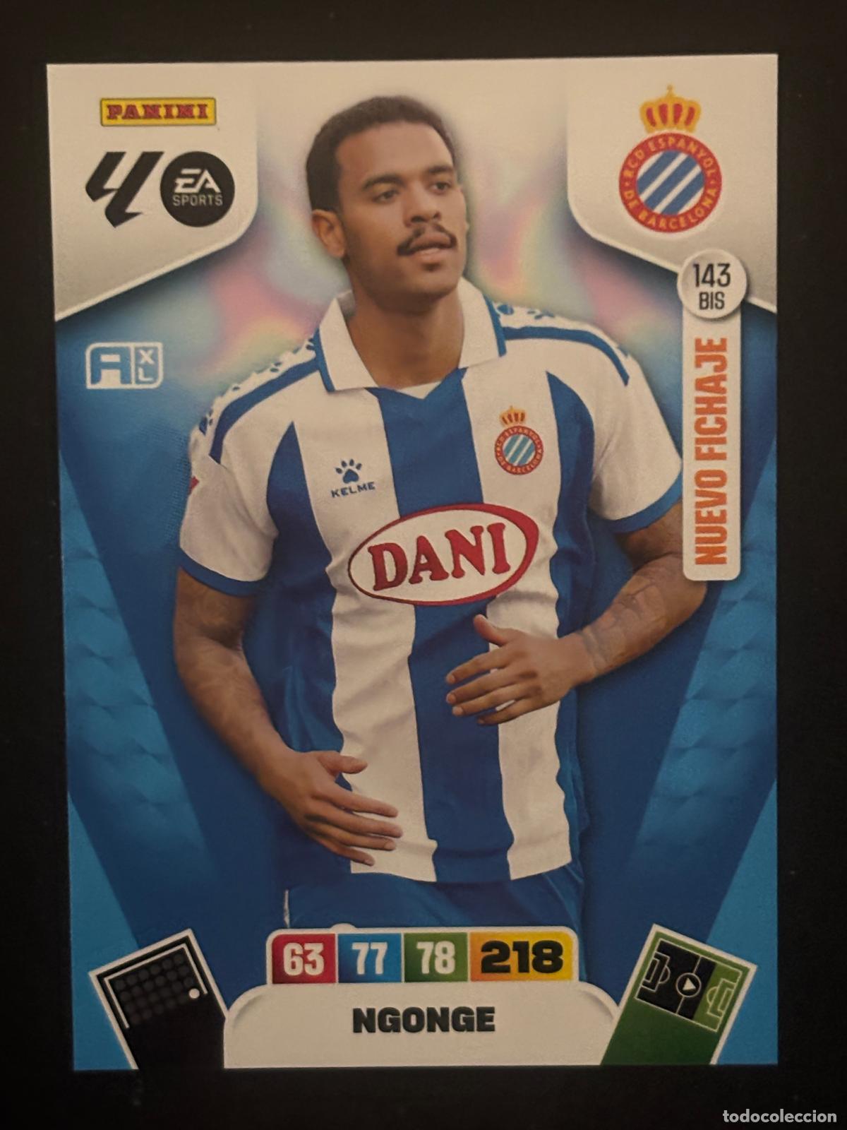 Cromos de f&uacute;tbol: 143BIS NGONGE ESPANYOL ADRENALYN PLUS 2&ordf; EDICI&Oacute;N ADRENALYN XL LALIGA 25-26 2025-2026