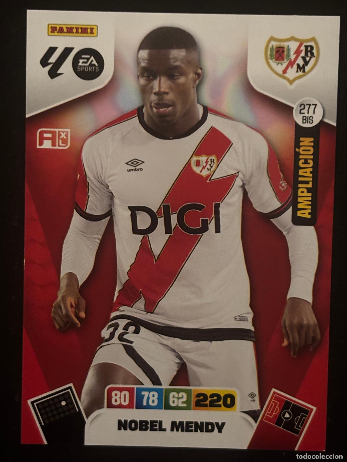 Cromos de f&uacute;tbol: 277BIS NOBEL MENDY RAYO ADRENALYN PLUS 2&ordf; EDICI&Oacute;N ADRENALYN XL LALIGA 25-26 2025-2026