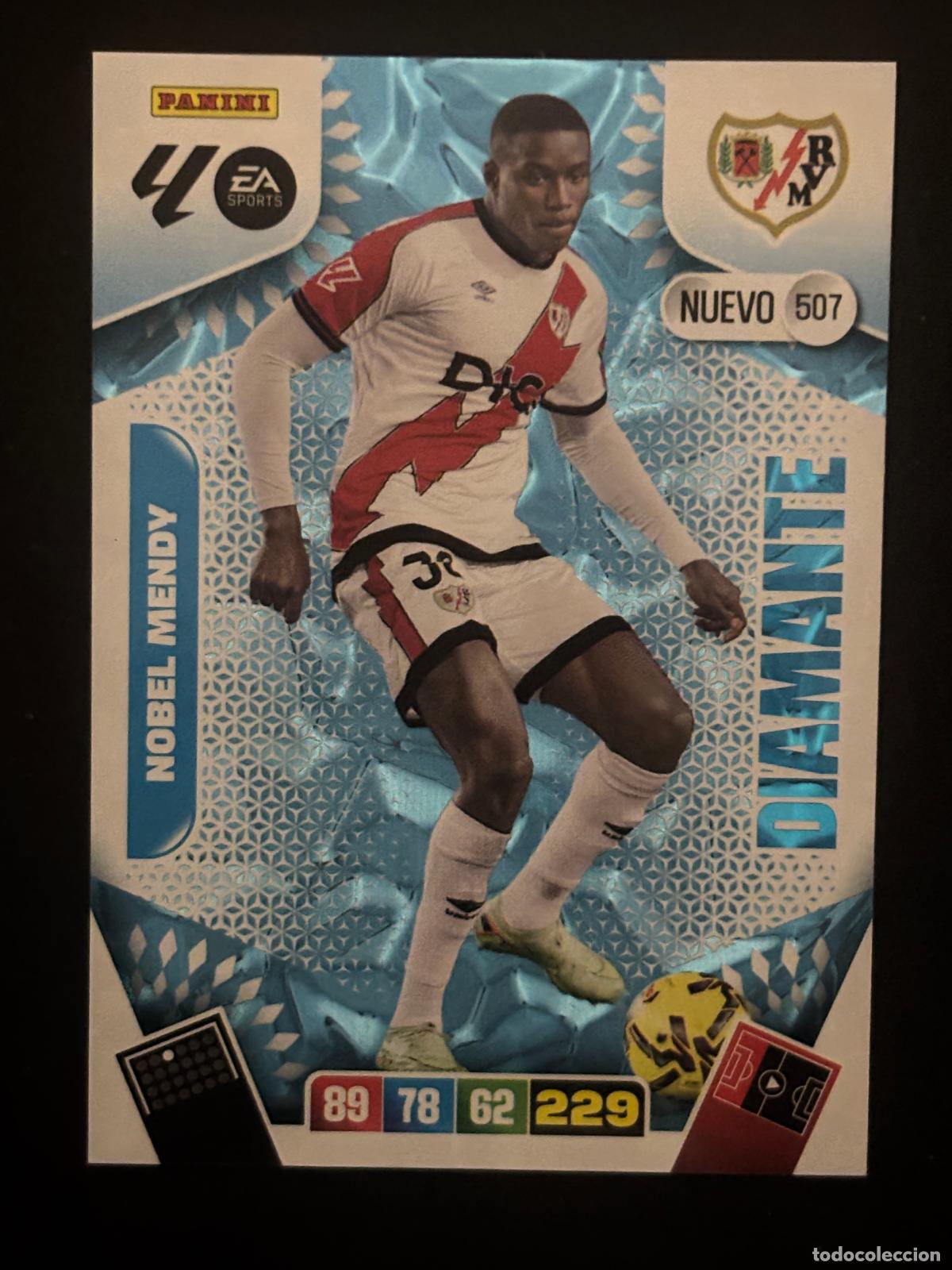 Cromos de f&uacute;tbol: 507 NOBEL MENDY RAYO NUEVO DIAMANTES ADRENALYN PLUS 2&ordf; EDICI&Oacute;N ADRENALYN XL LALIGA 25-26