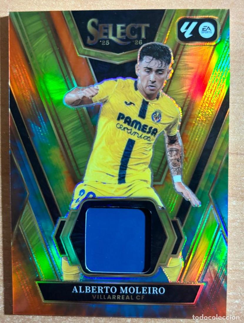 Cromos de f&uacute;tbol: PANINI SELECT LA LIGA SOCCER 2025-2026 25 26 ALBERTO MOLEIRO (VILLARREAL) PARCHE +NUMERADA /25