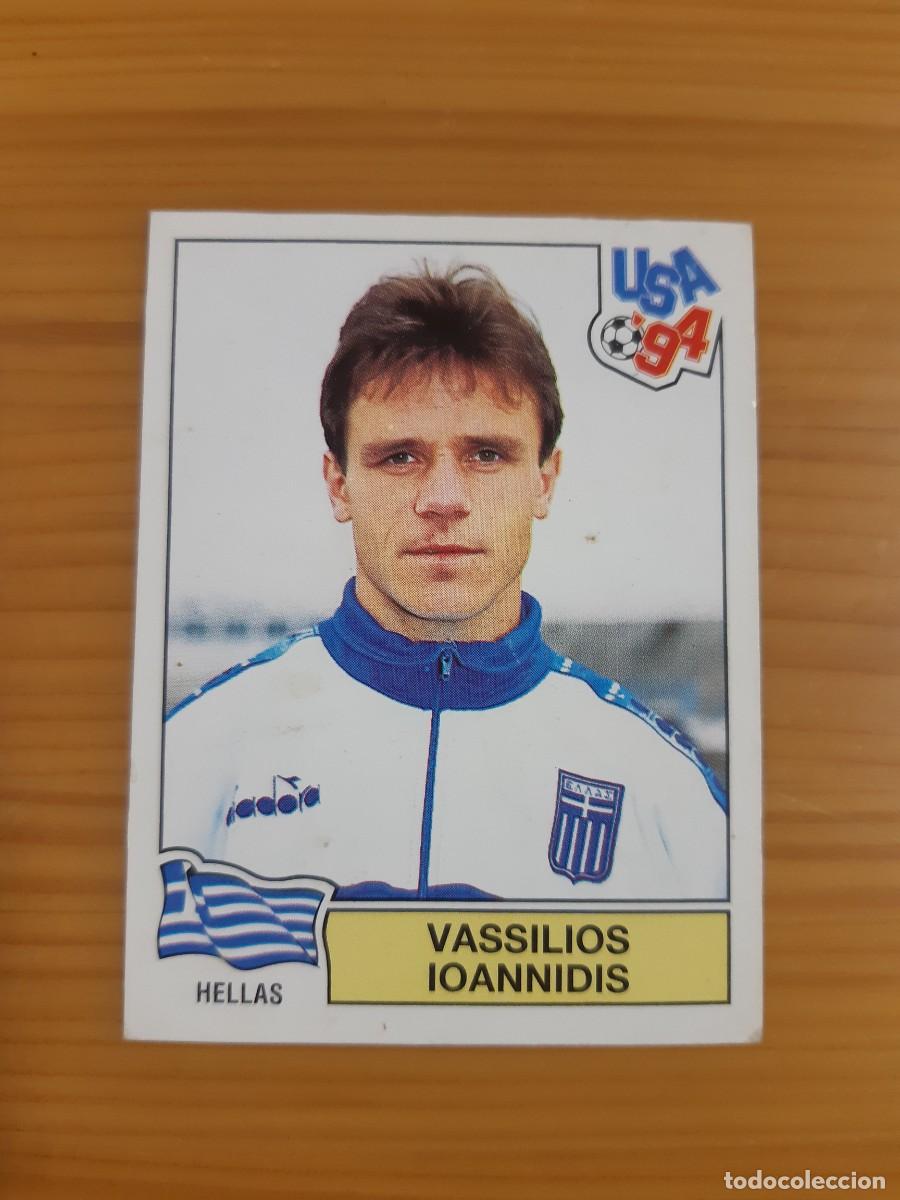 Cromos de f&uacute;tbol: N&deg;267 Vassilios Ioannidis (Grecia) Mundial USA 94 PANINI. Nunca pegado